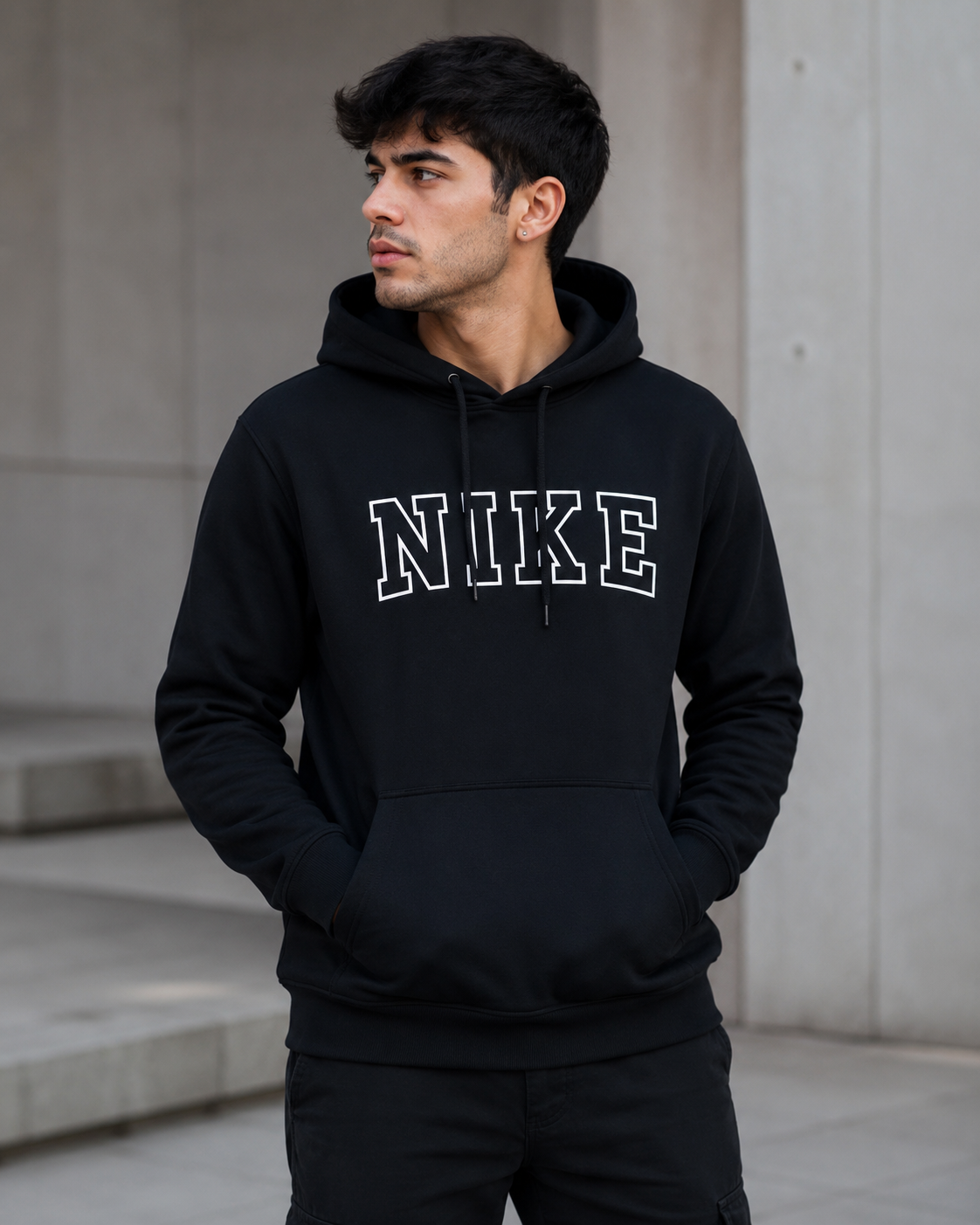 Hoodie Basic Nike Negro